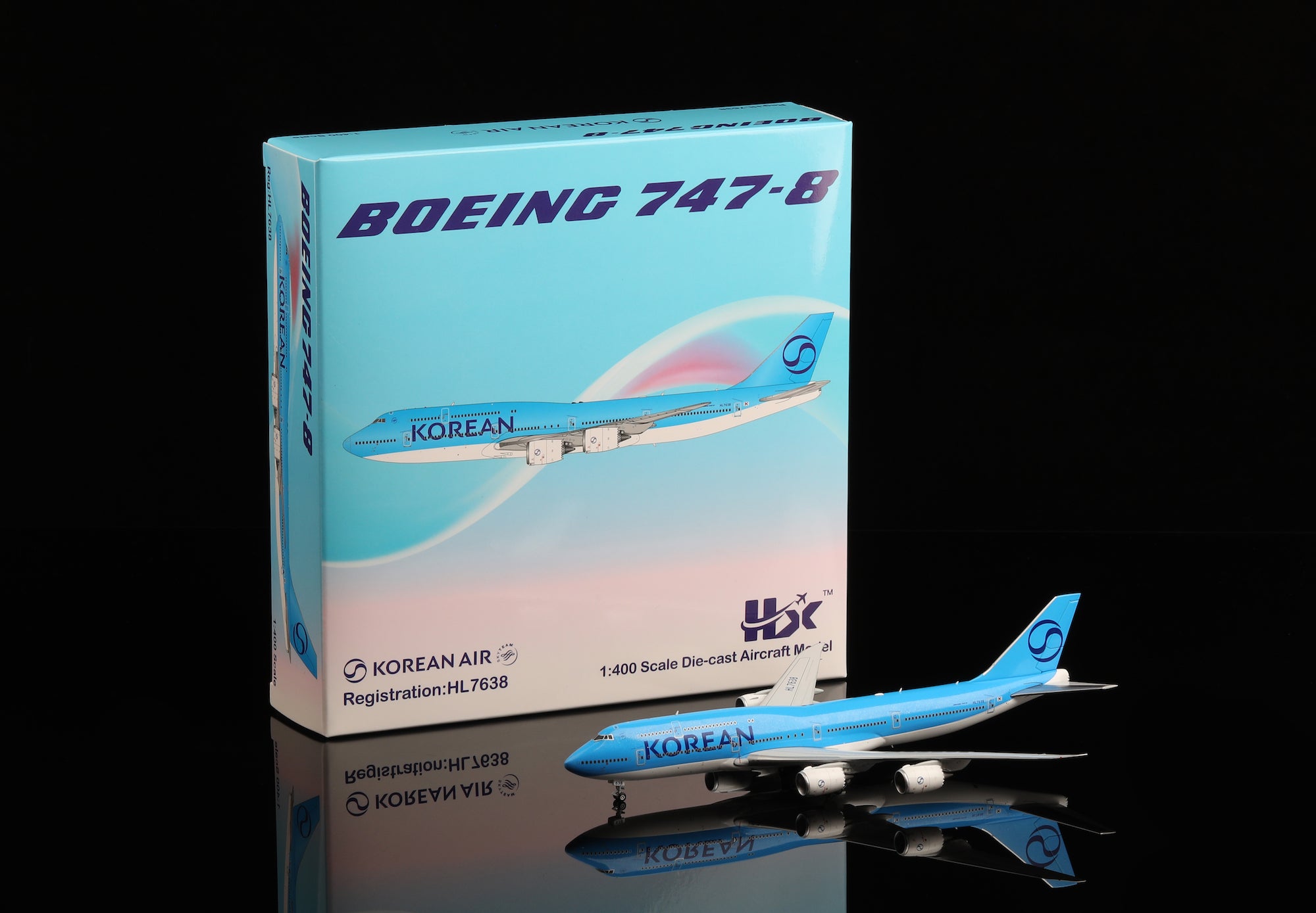 1/400 Korean Air Boeing B747-8 HL7638 "NEW Livery" B631202 - cover